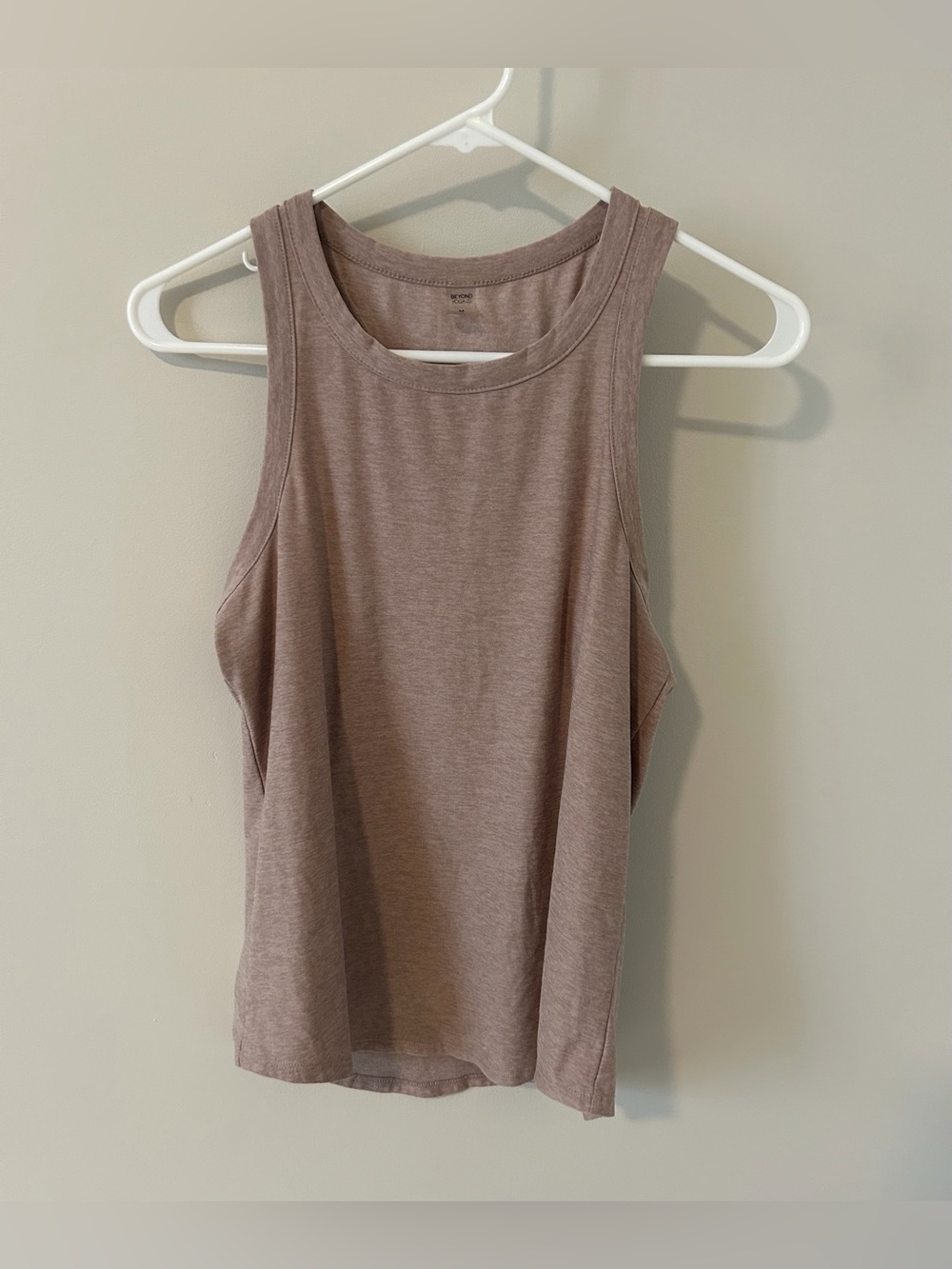 Beyond Yoga Women’s Tank Top Light Mauve Pink Size Medium Heathered
